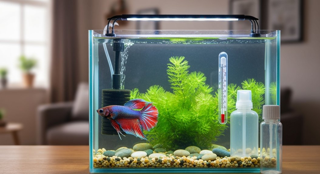 cuidando de peixes betta