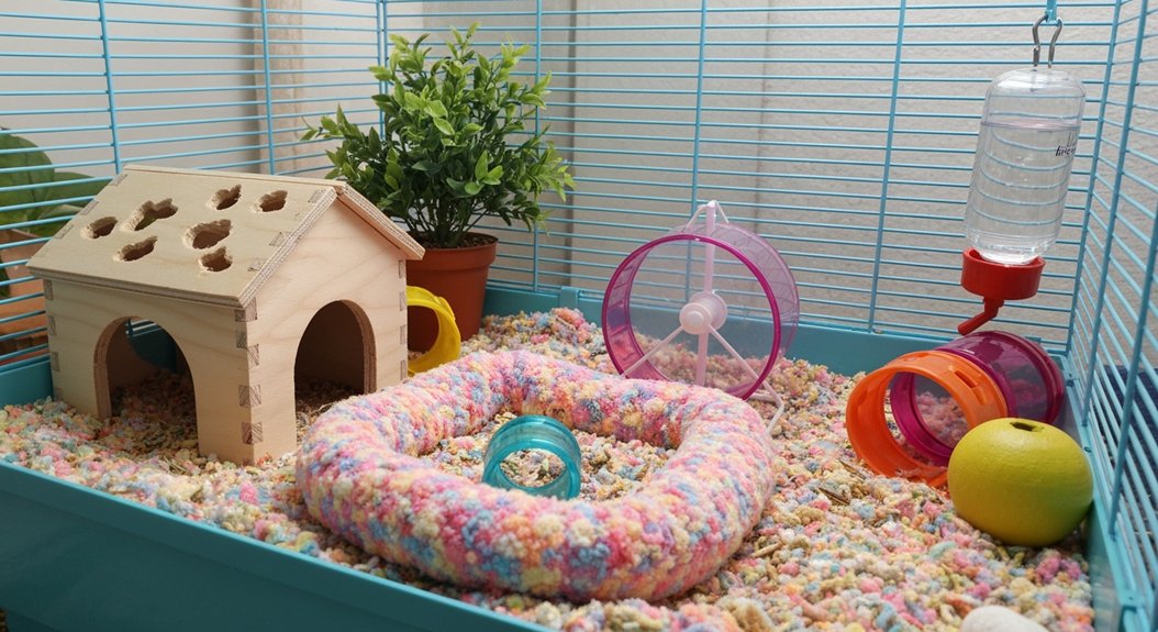 O que colocar em uma gaiola de hamster?