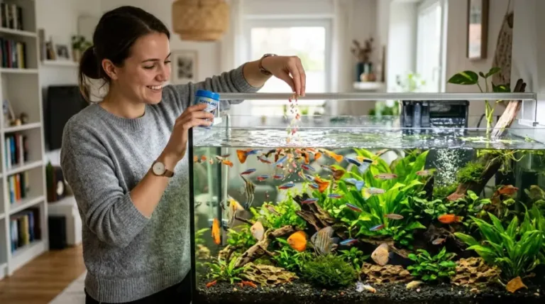 Alimentação correta para peixes de aquário: tipos de ração e frequência ideal